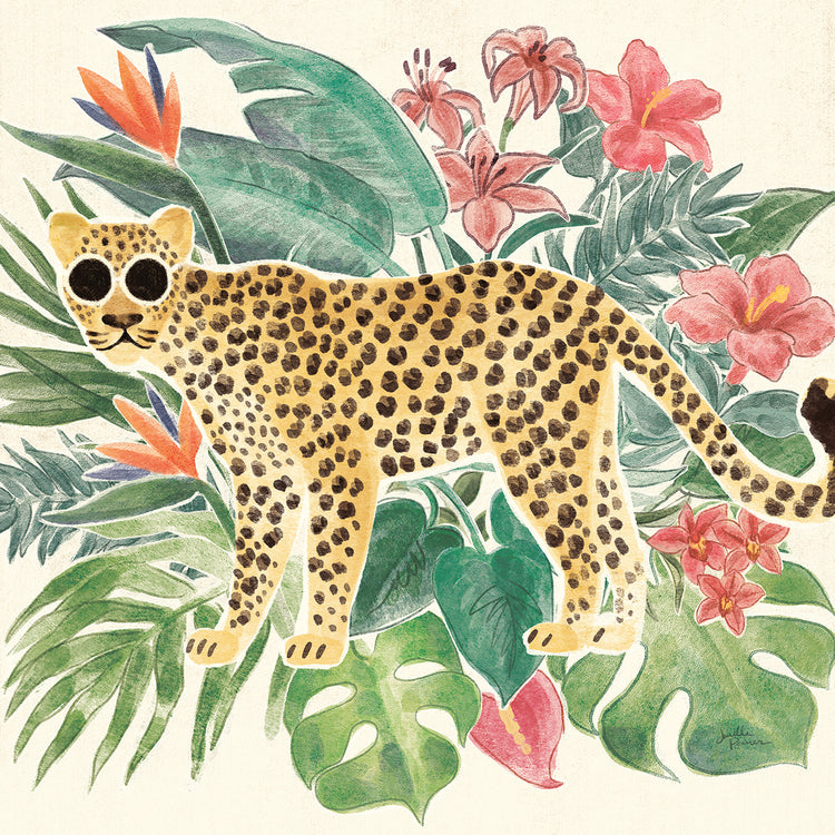 Jungle Vibes Jaguar Lienzo Arte
