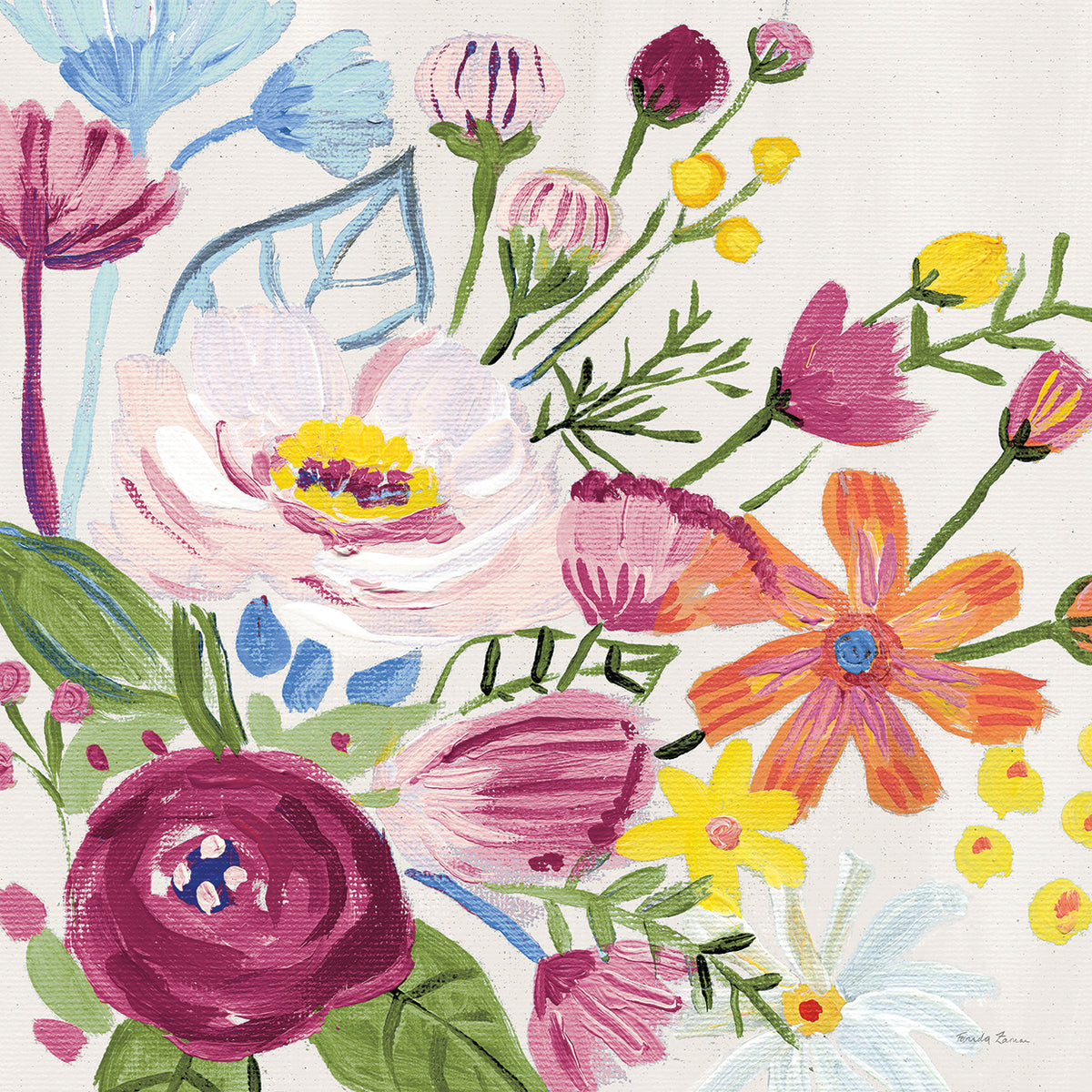 Vintage Floral II Crop