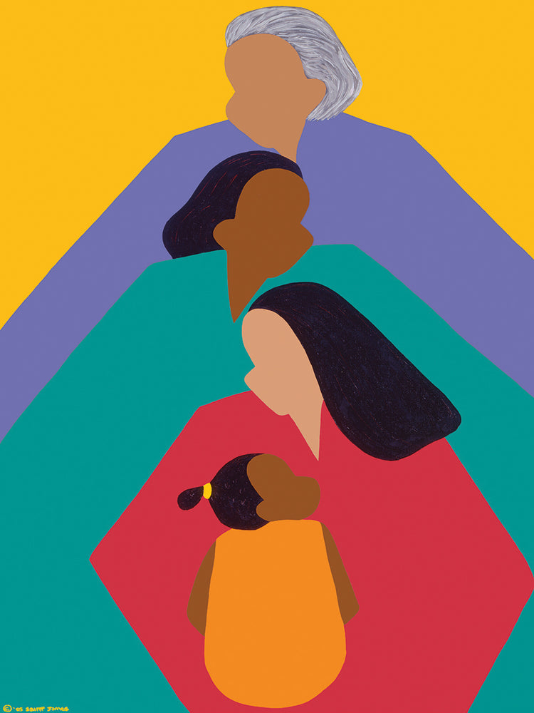 SAINT JAMES illustrates the strong bonds that exist between multiple generations of women and their offspring