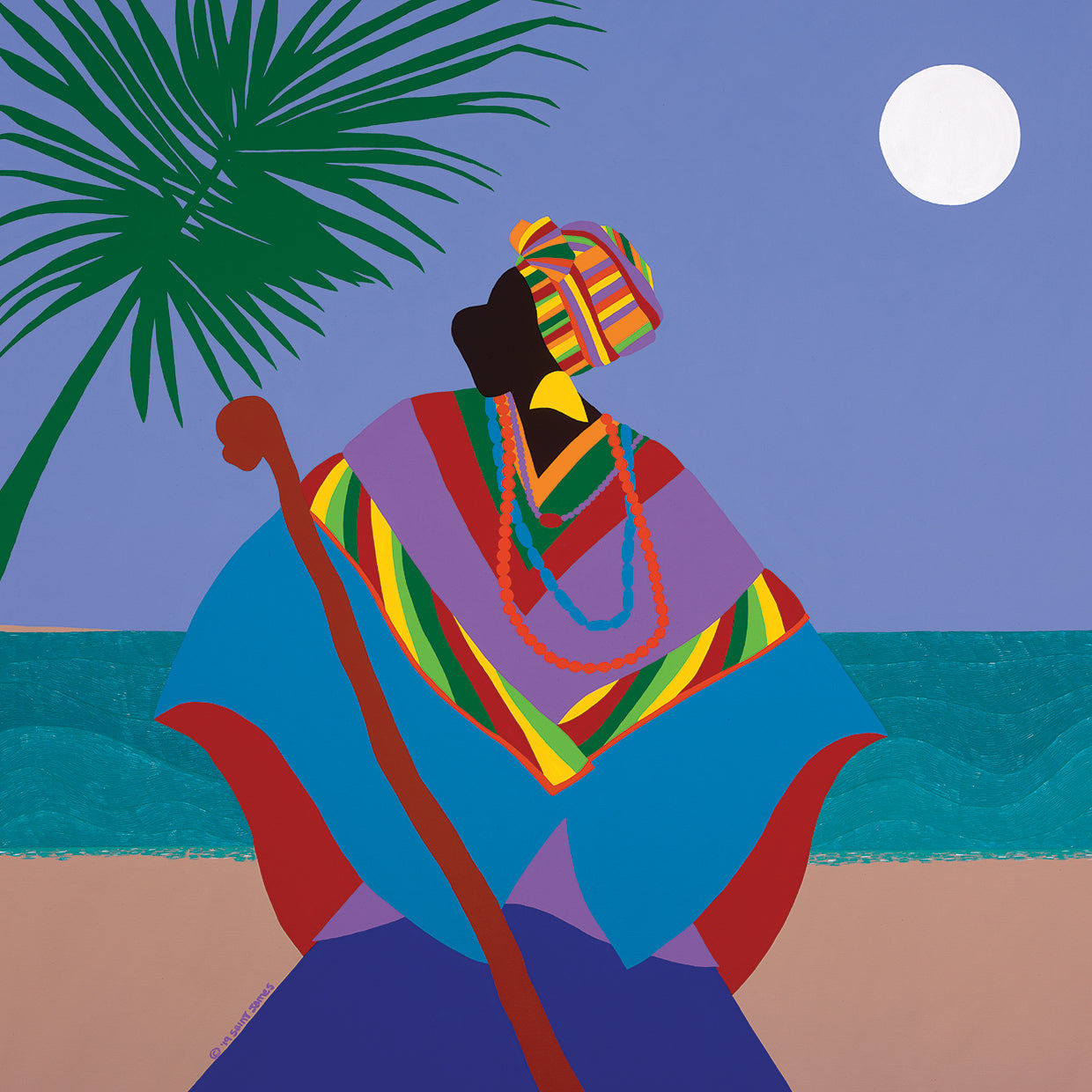 Gullah Geechee Conjure Woman Wall Art by Synthia SAINT JAMES | Fine Art ...