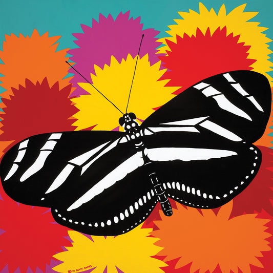 Zebra Butterfly  Canvas Prints