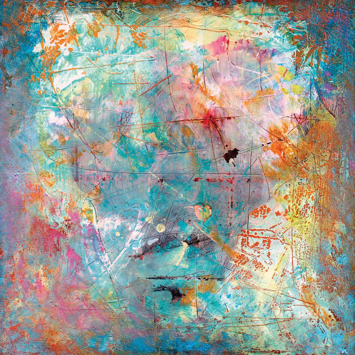 Arte de lienzo claramente abstracto