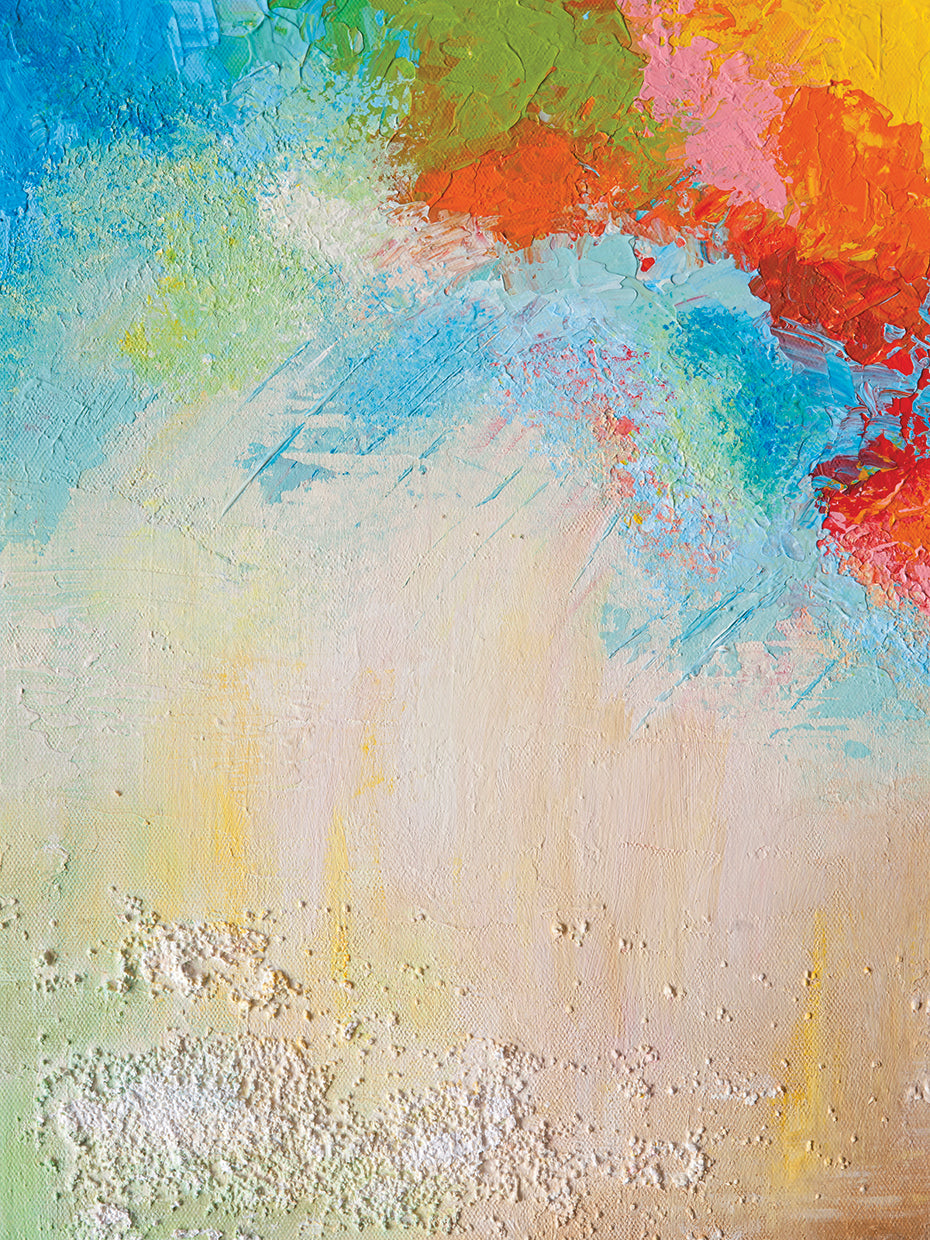 Splashing Colors in the Corner