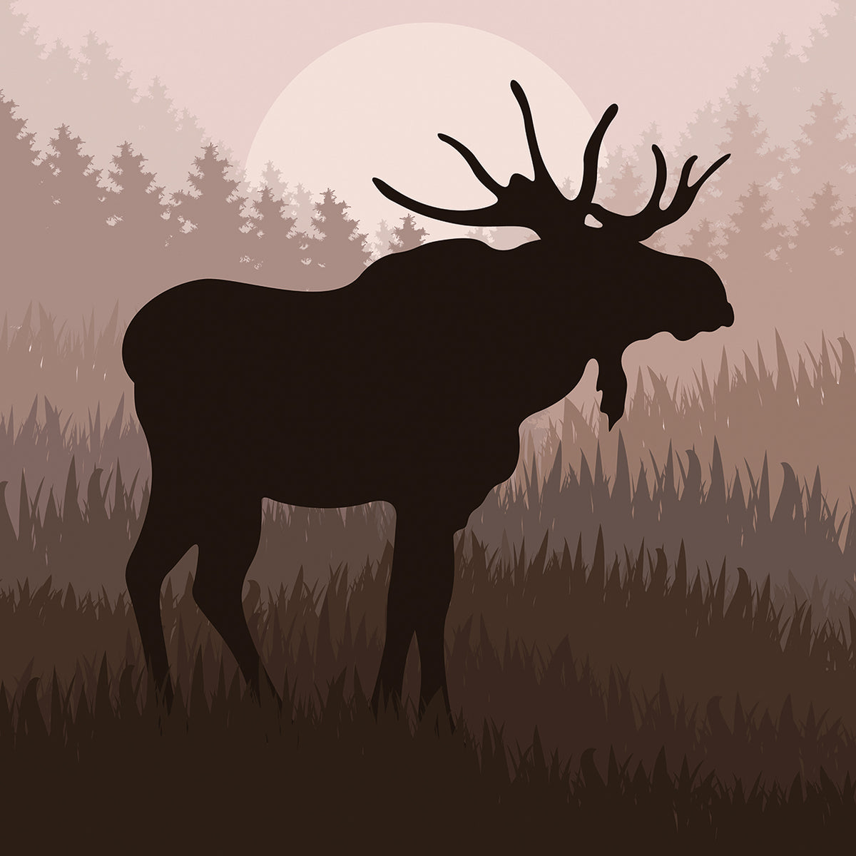 Moonlit Moose