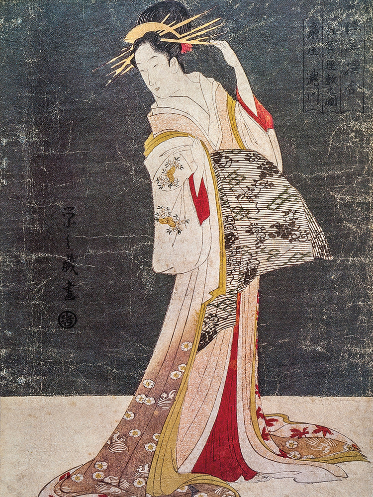 Arte de la lona de la elegancia de Geisha