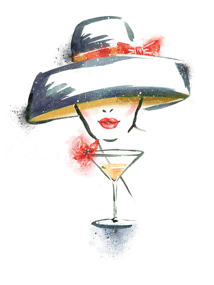 Arte de la lona del sombrero de la hora feliz