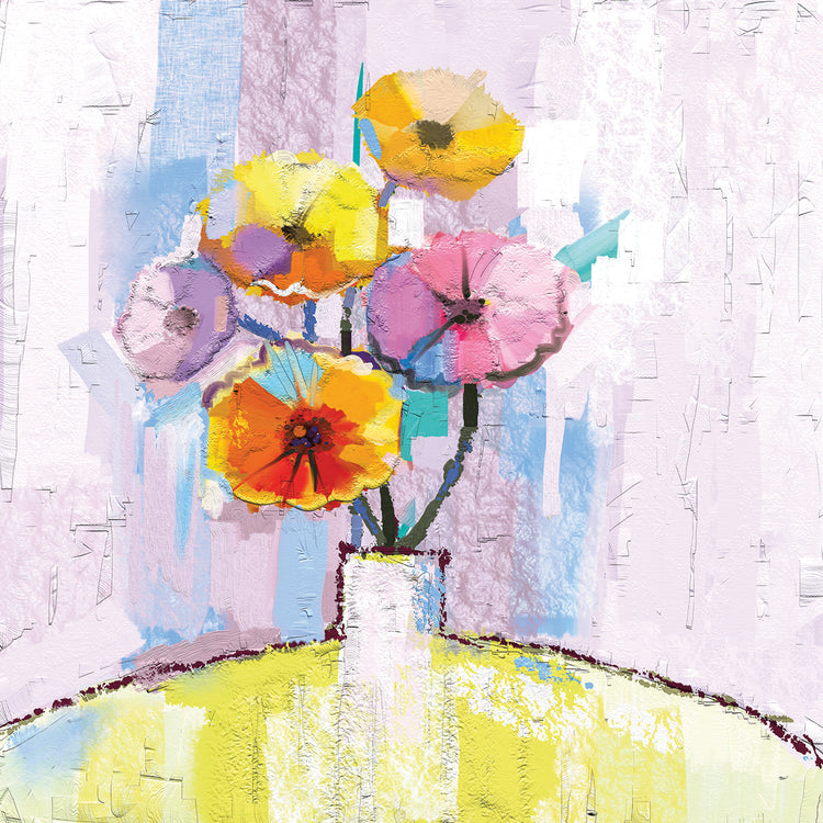 Así que simplemente primavera ramo lienzo arte