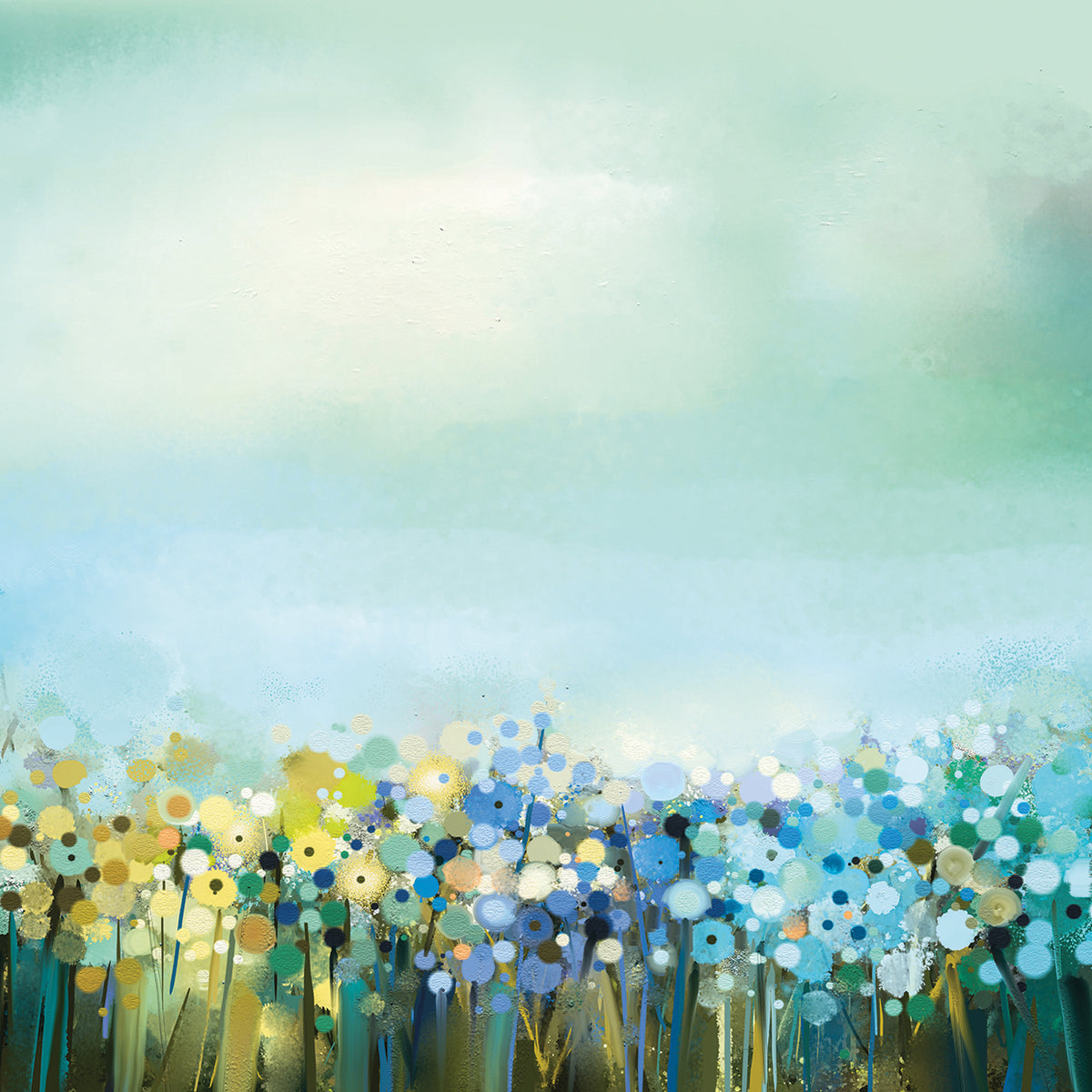 Blissful Blue Daisy Dance