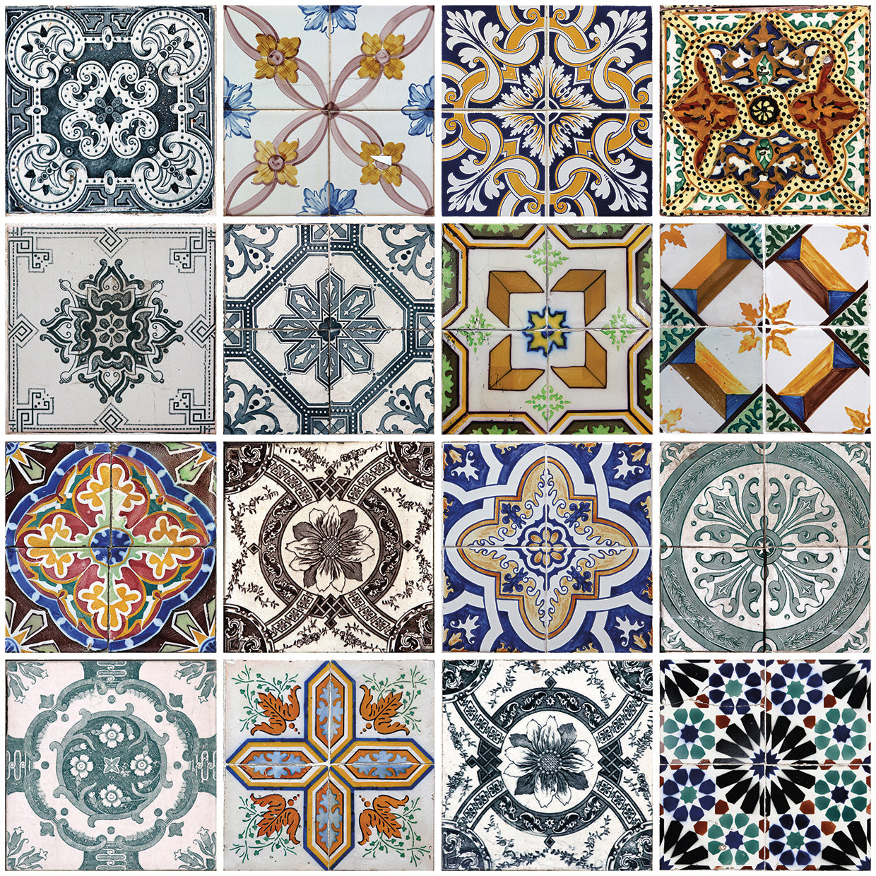Arte de lienzo de lujo con azulejos de Lisboa