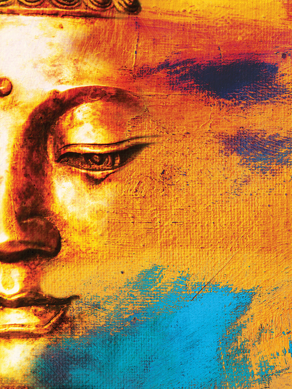 Arte de la lona de las impresiones de Buda
