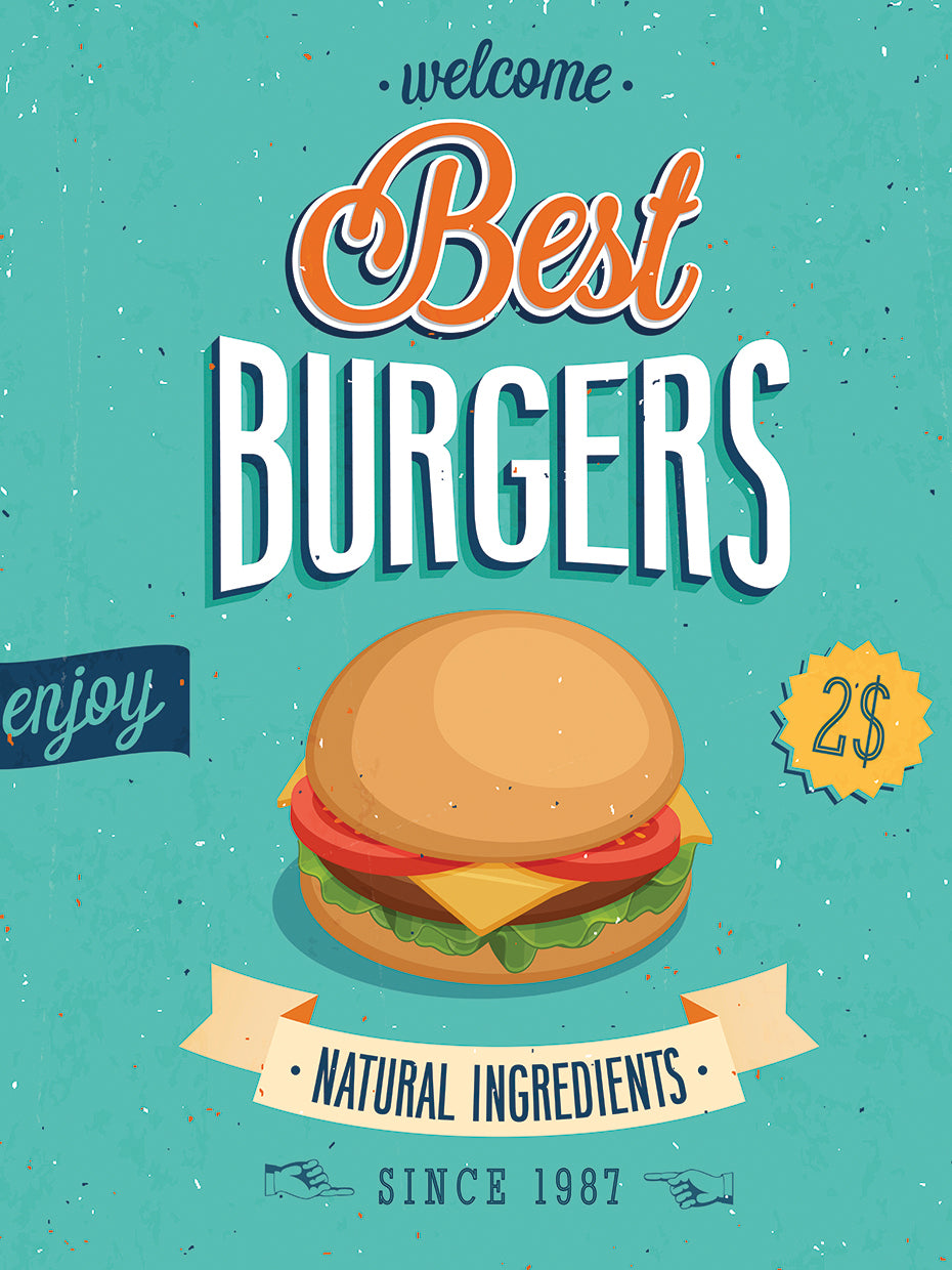 Best Burgers Diner Poster