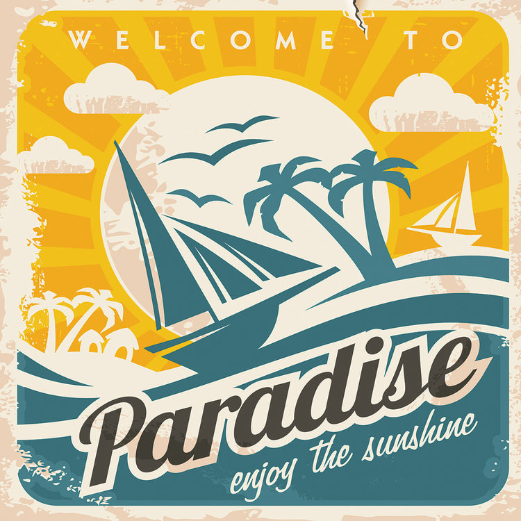 Paradise Travel Poster