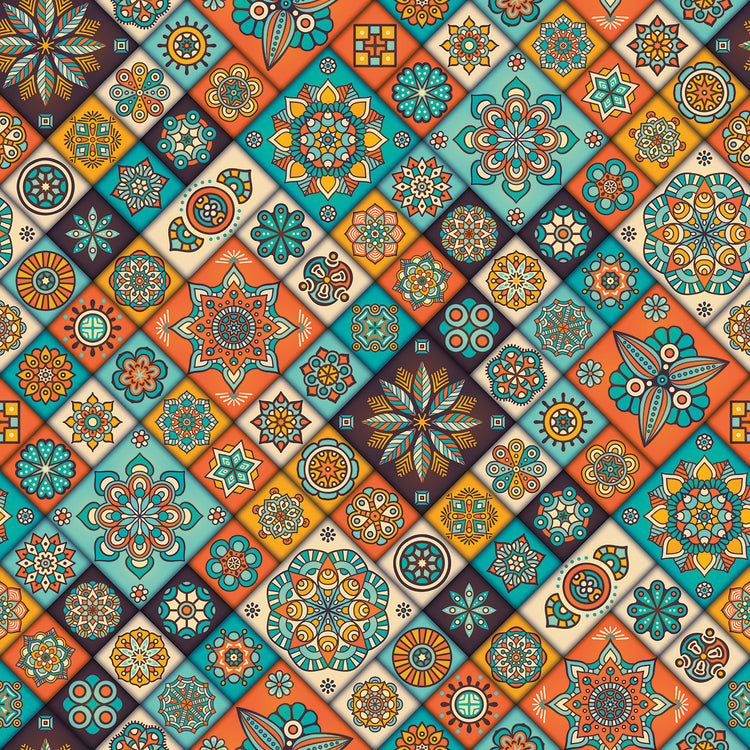 Cuadro Foral Tile Fandango
