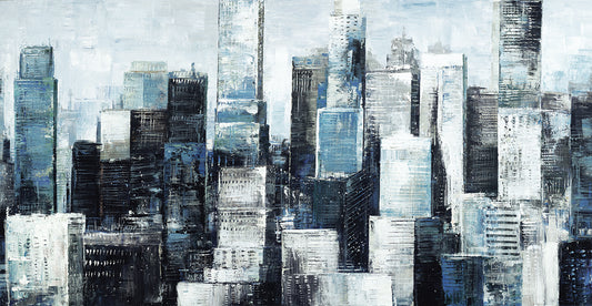 City Blue I Light Canvas Prints