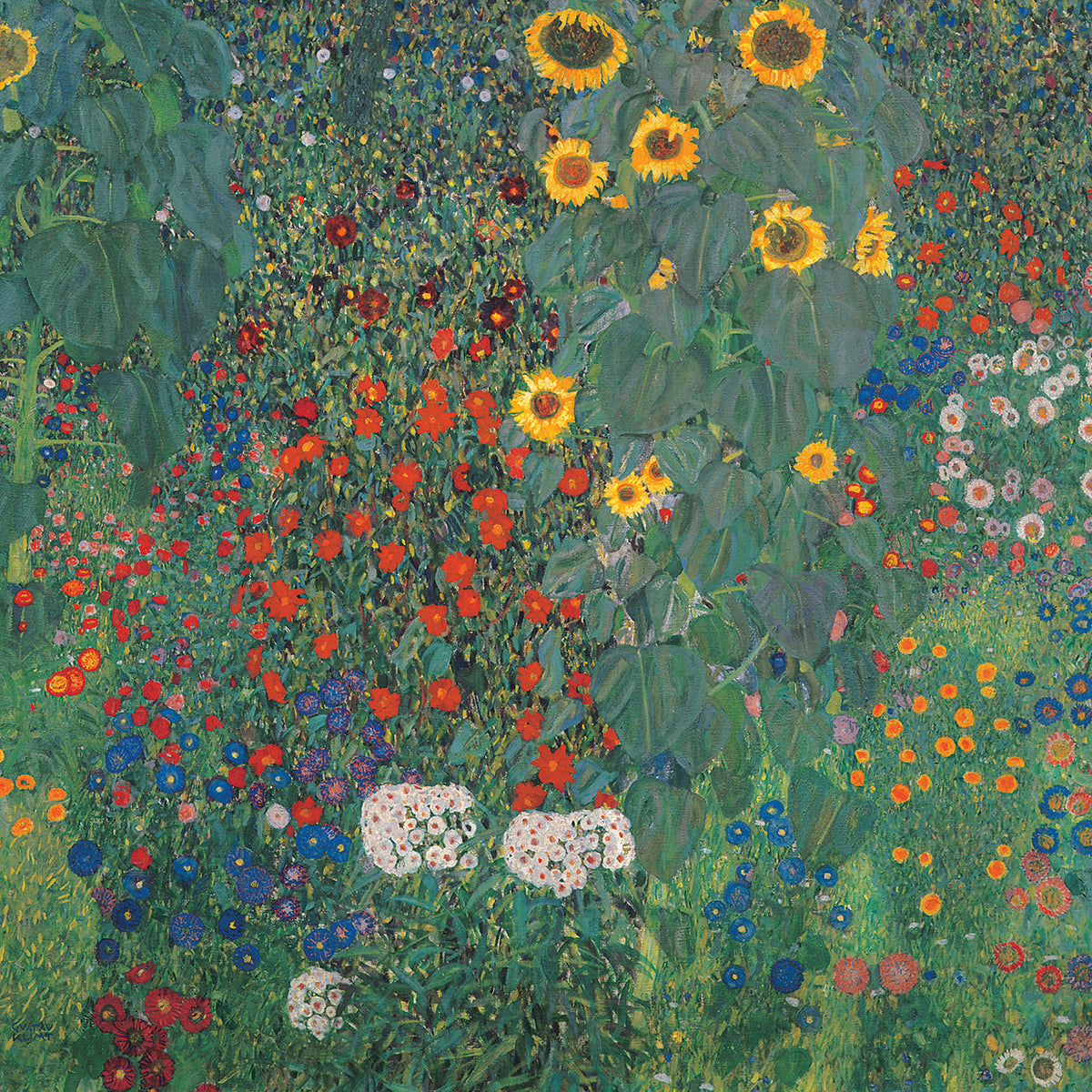 Garden with Sunflowers