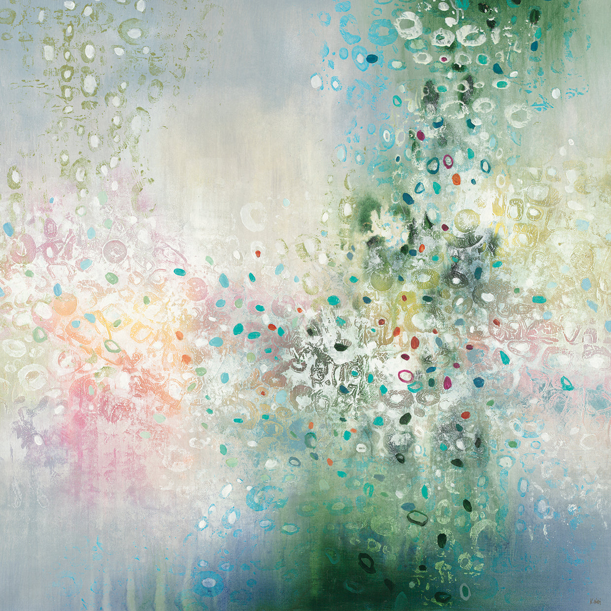 Fairy Moss by K. Nari  - handcrafted wall art work on large canvas & framed canvas prints, made to order