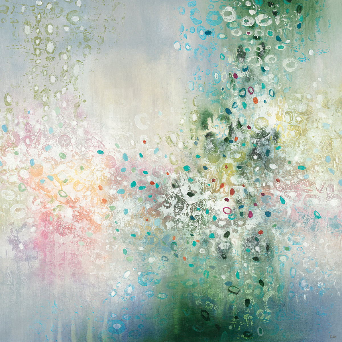 Fairy Moss by K. Nari  - handcrafted wall art work on large canvas & framed canvas prints, made to order