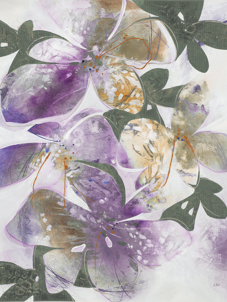 Hints of Lavender by K. Nari  - best quality handcrafted wall art work on large canvas & framed canvas prints