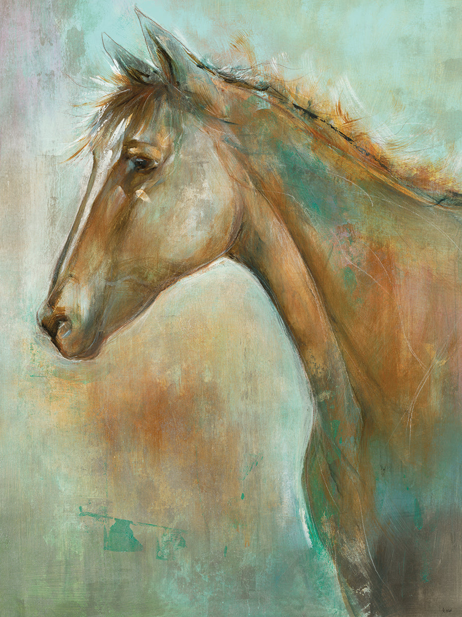 Mustang by K. Nari  - lowest price wall art work on large canvas & framed canvas prints