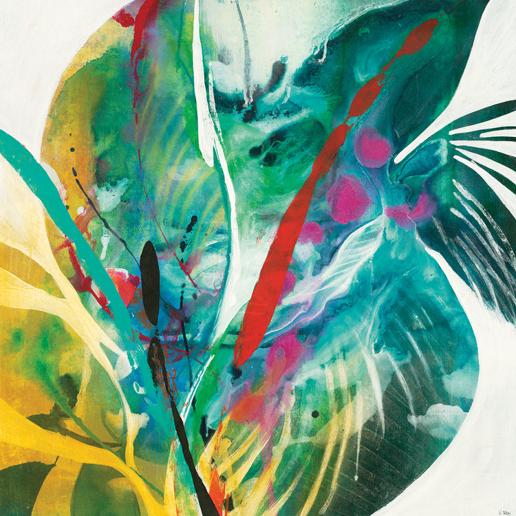 Palm Leaves by K. Nari  - best quality handcrafted wall art work on large canvas & framed canvas prints