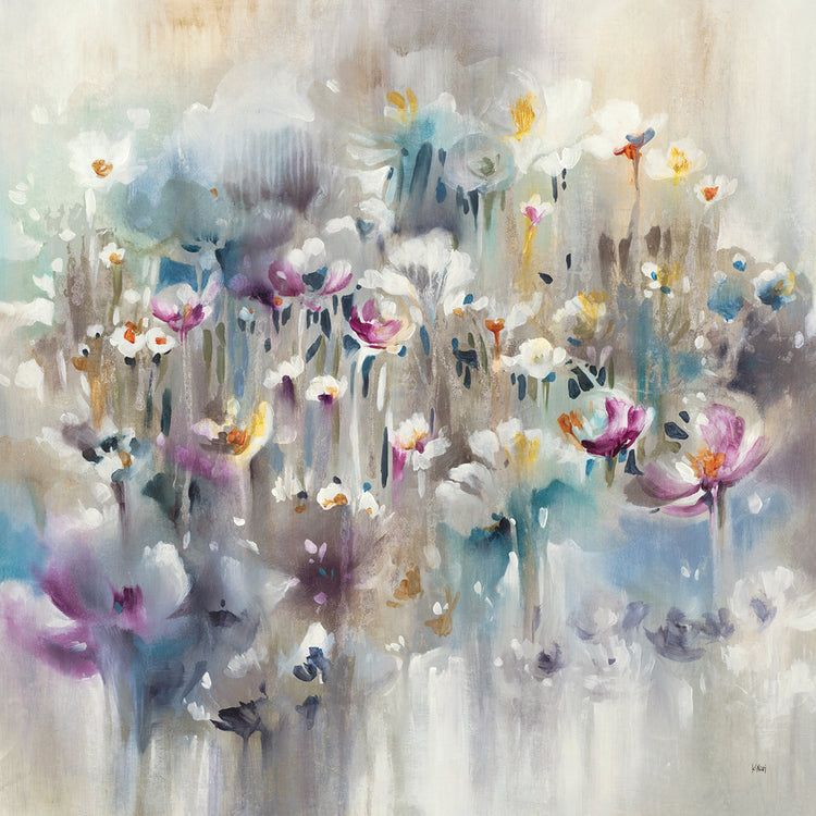 Wild Flowers by K. Nari  - top quality wall art work on large canvas & framed canvas prints