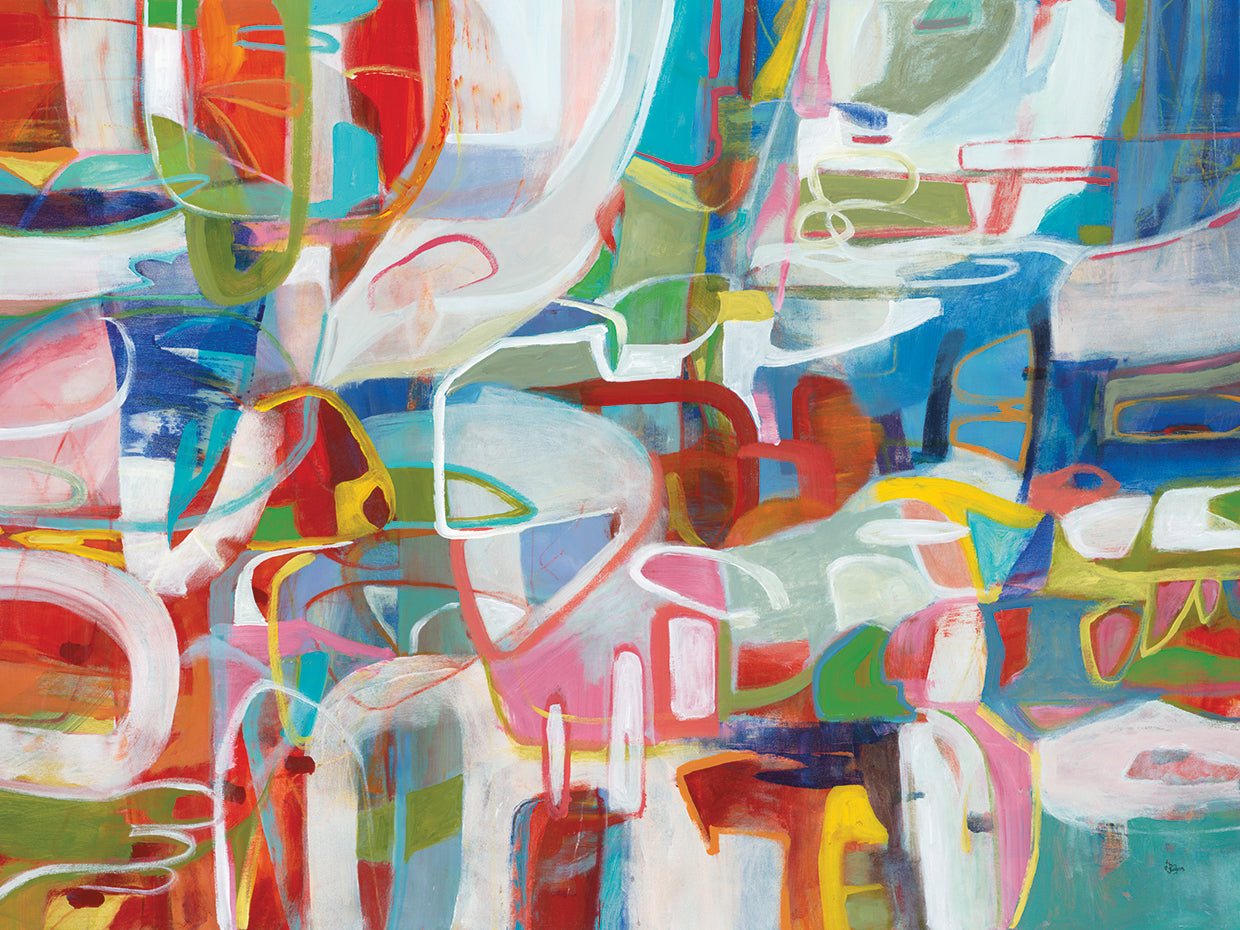 Colour Connection by Lisa Ridgers  - museum quality wall art work on large canvas & framed canvas prints