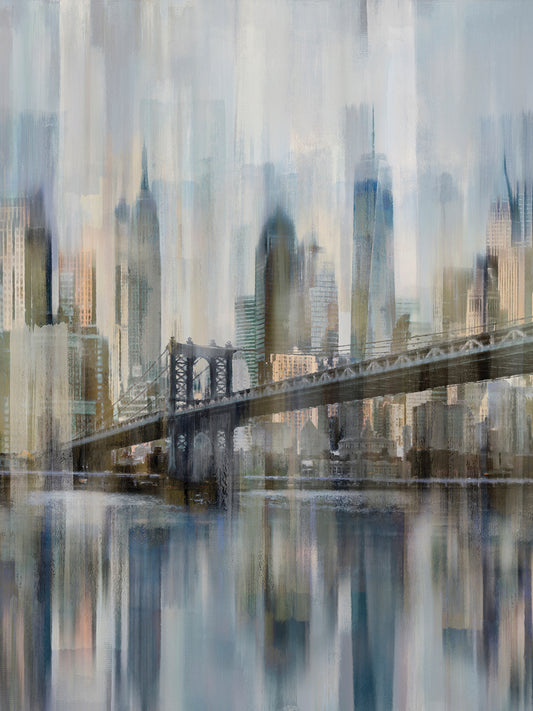 Hudson River Blur Canvas Art