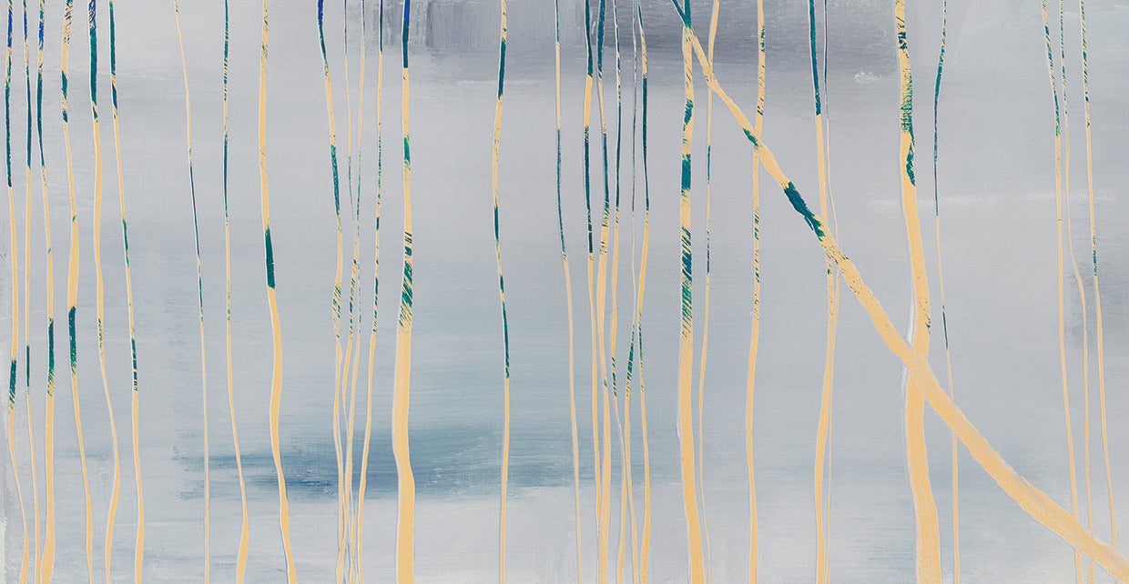 Birches by John Burrows  - best quality handcrafted wall art work on large canvas & framed canvas prints