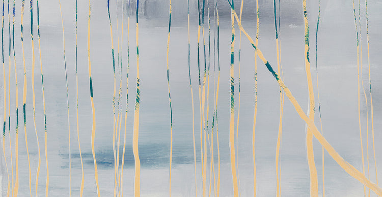 Birches by John Burrows  - best quality handcrafted wall art work on large canvas & framed canvas prints