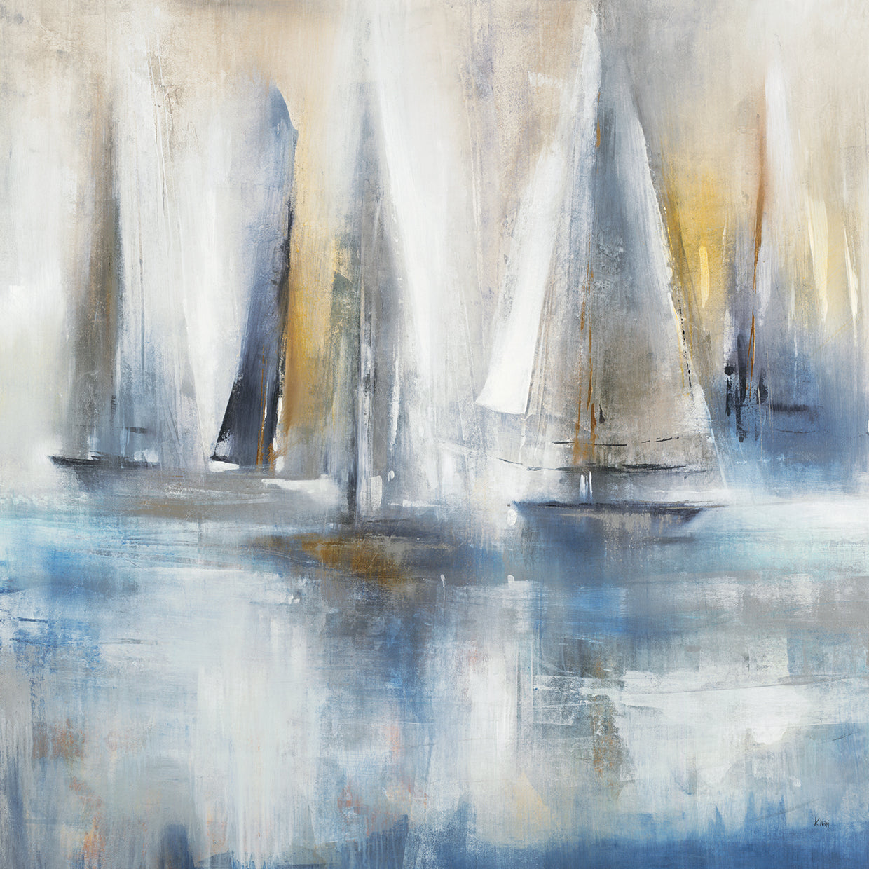 Quiet Wind by K. Nari  - best quality handcrafted wall art work on large canvas & framed canvas prints