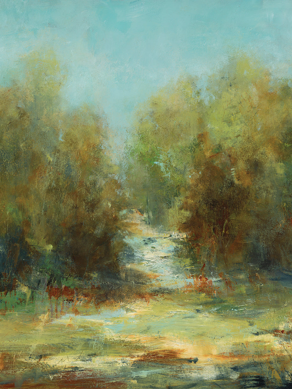 A Walk in the Woods by Lisa Ridgers  - highest quality handcrafted wall art work on large canvas & framed canvas prints