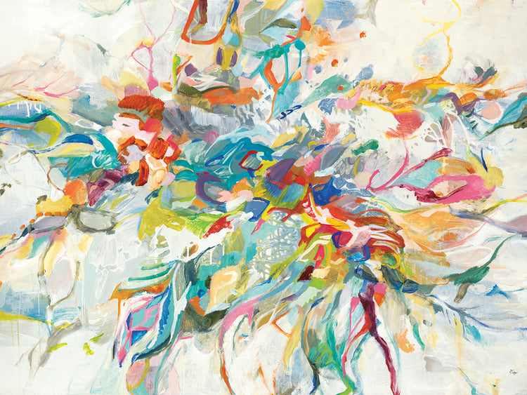 Carnival Time II by Lisa Ridgers  - larger sizes handcrafted wall art work on large canvas & framed canvas prints