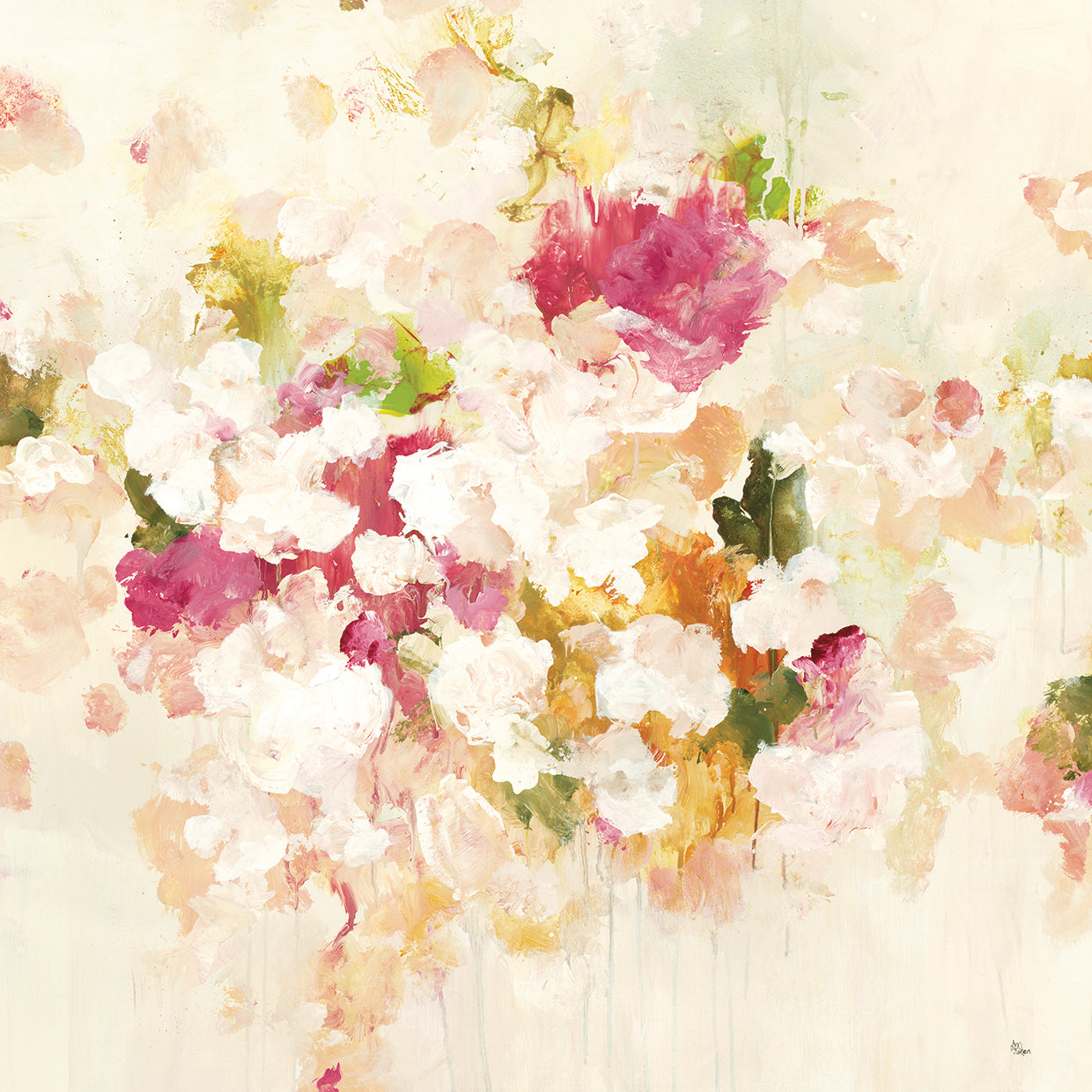 Floral Muse IV by Lisa Ridgers - highest quality handcrafted wall art work on large canvas & framed canvas prints