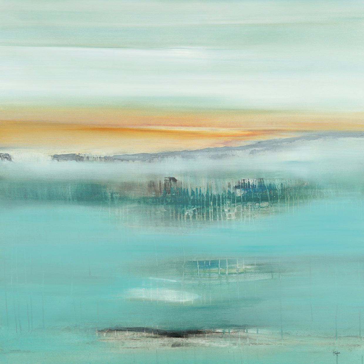 Misted Moments III by Lisa Ridgers - handcrafted wall art work on large canvas & framed canvas prints, made to order
