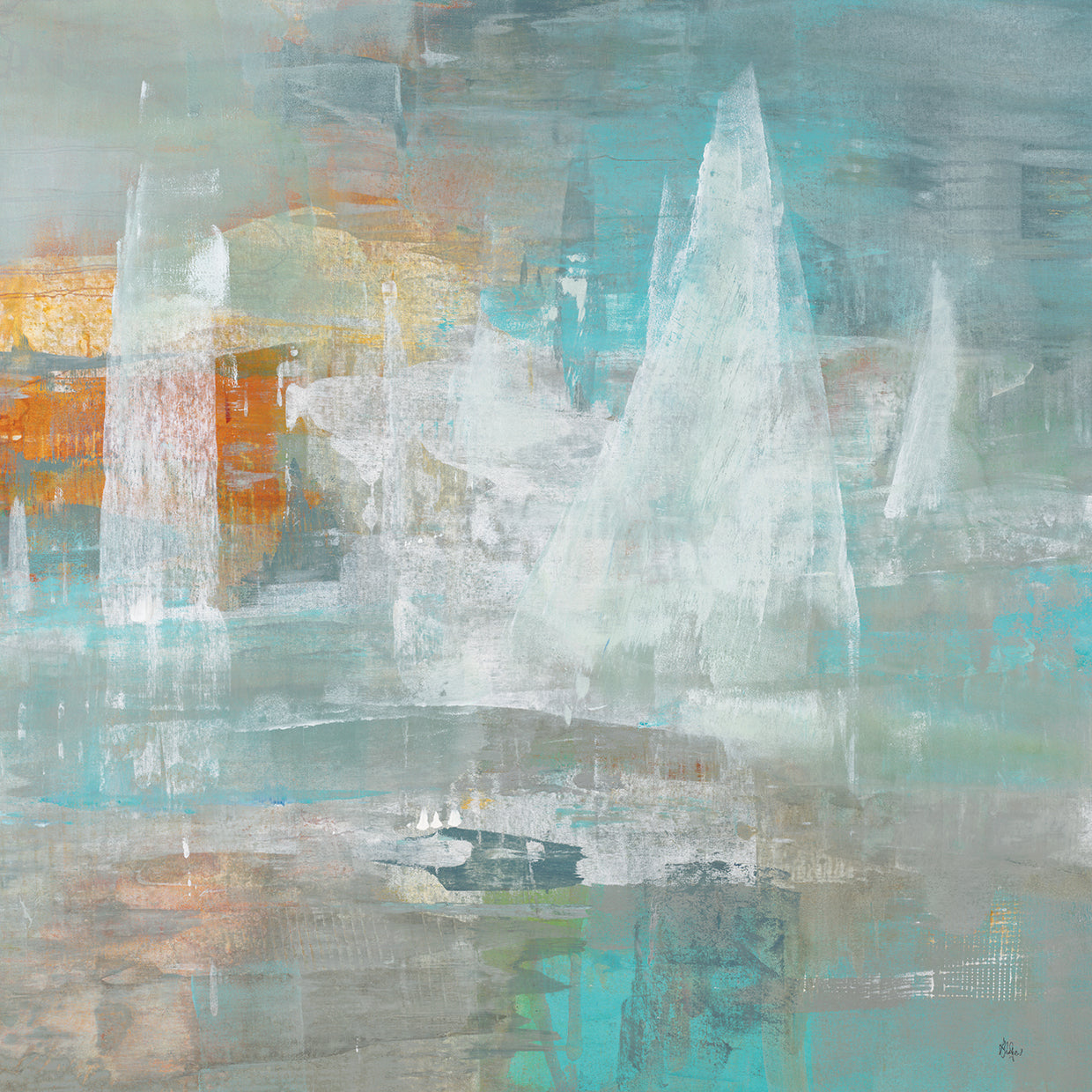 Sail Time II by Lisa Ridgers - museum quality wall art work on large canvas & framed canvas prints