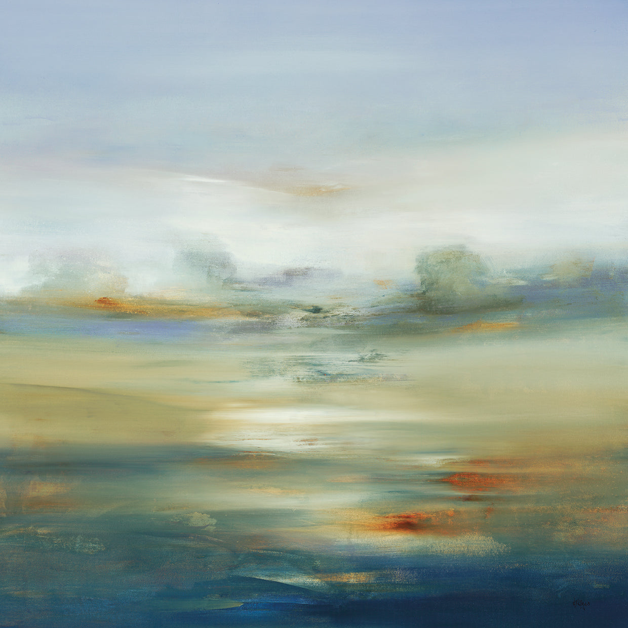 Subtle Scenery III by Lisa Ridgers - highest quality handcrafted wall art work on large canvas & framed canvas prints
