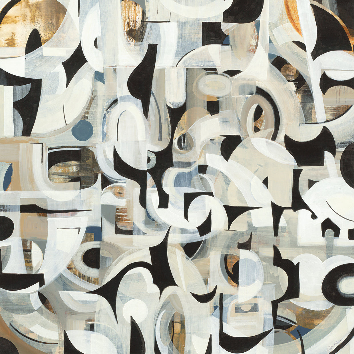 In the Maze by Liz Jardine - best quality handcrafted wall art work on large canvas & framed canvas prints