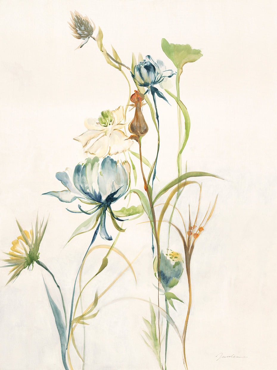 Late Summer Wildflowers II by Liz Jardine - lowest price wall art work on large canvas & framed canvas prints