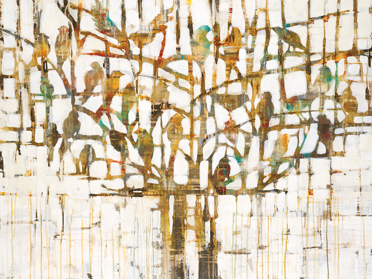 Tree Talk by Liz Jardine - lowest price wall art work on large canvas & framed canvas prints