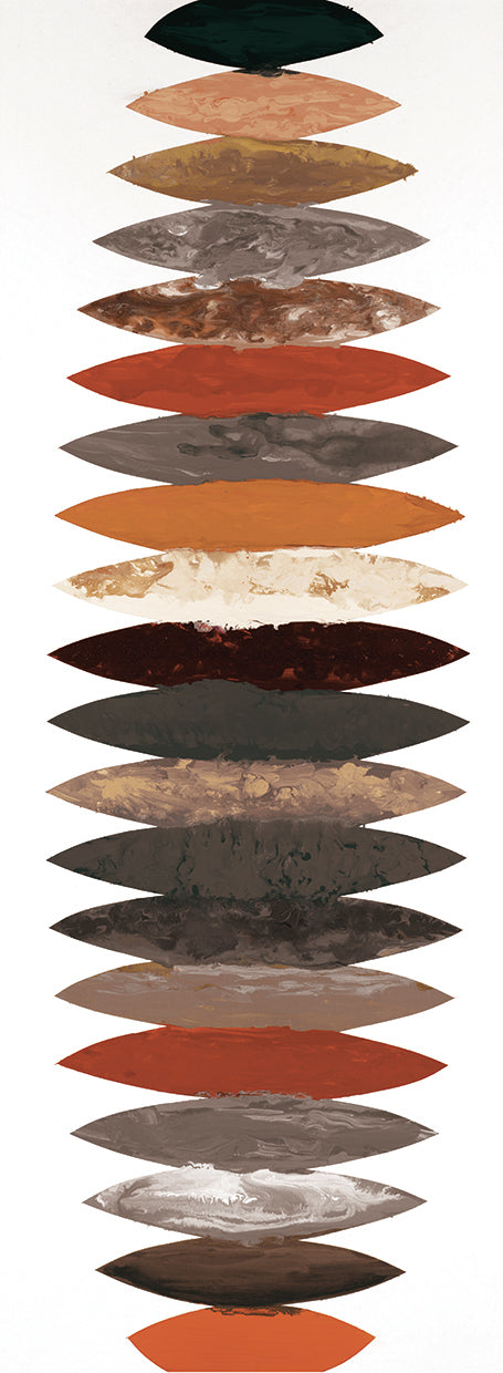 Rhythmic Balance by Randy Hibberd is a natural and contemporary abstract painting printed on canvas or framed canvas