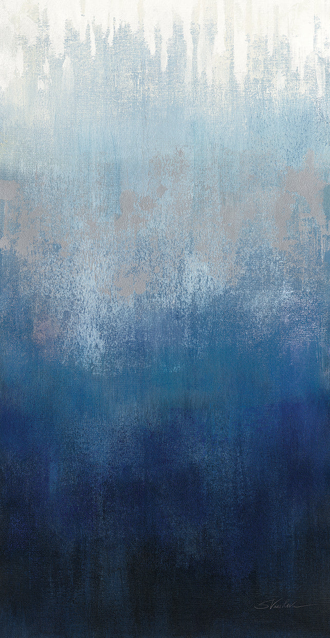 Silver Wave I by Silvia Vassileva - handcrafted wall art work on large canvas & framed canvas prints, made to order