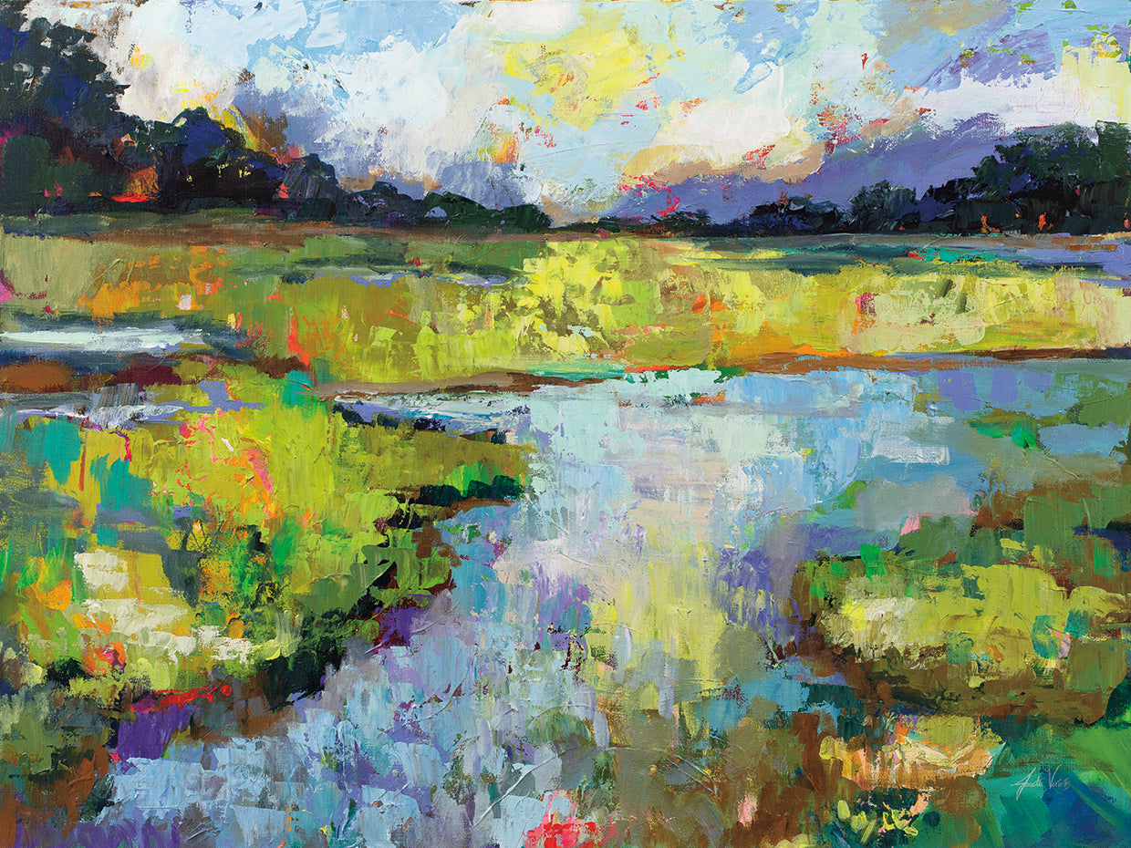 Reflections by Jeanette Vertentes - museum quality wall art work on large canvas & framed canvas prints