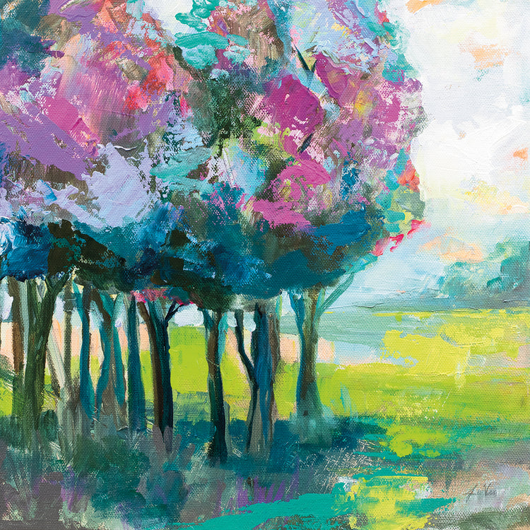 The Orchard by Jeanette Vertentes - handcrafted wall art work on large canvas & framed canvas prints, made to order