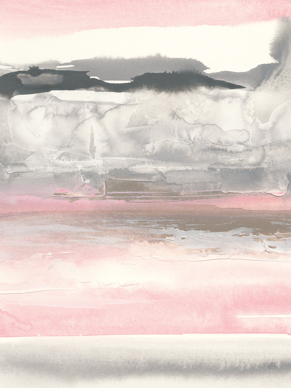 Charcoal and Blush I Crop