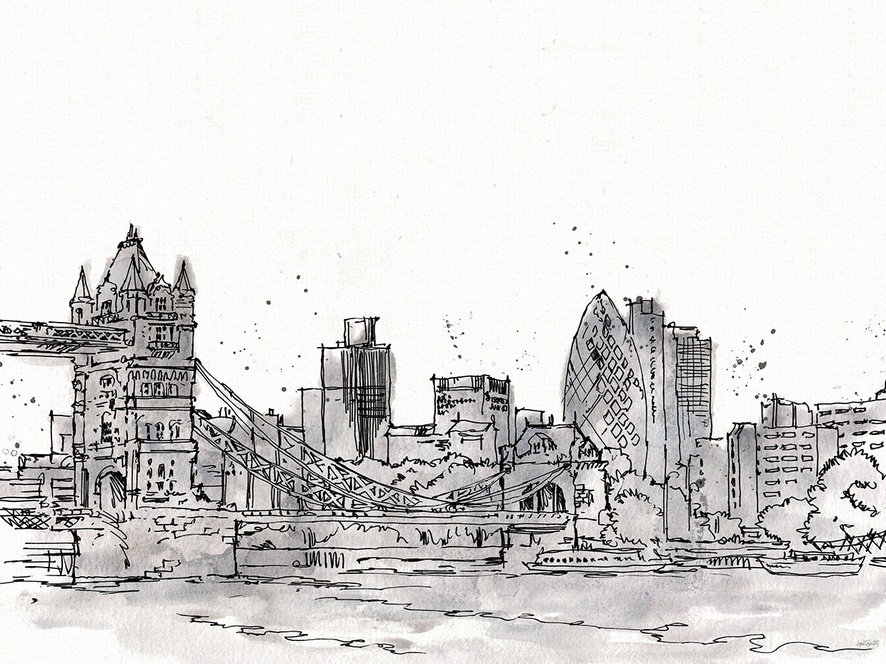 Skyline Sketches IV No Words Flowers