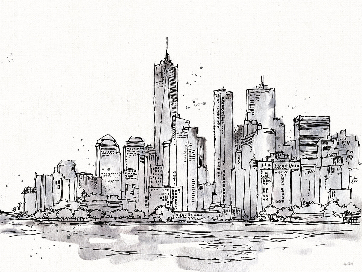 Skyline Sketches I No Words Flowers