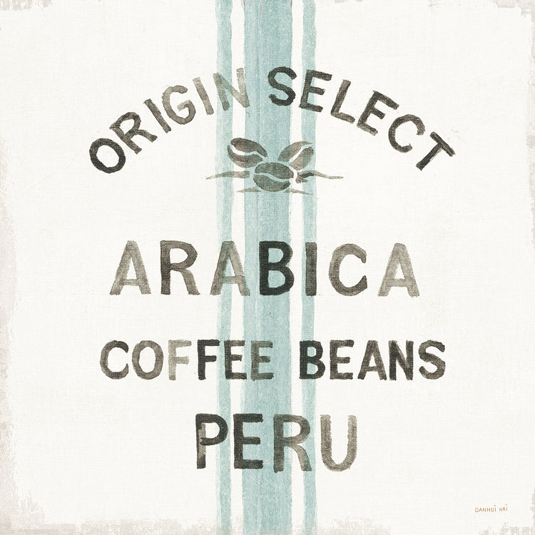 Wake Me Up Coffee Sack I by Danhui Nai - best quality handcrafted wall art work on large canvas & framed canvas prints