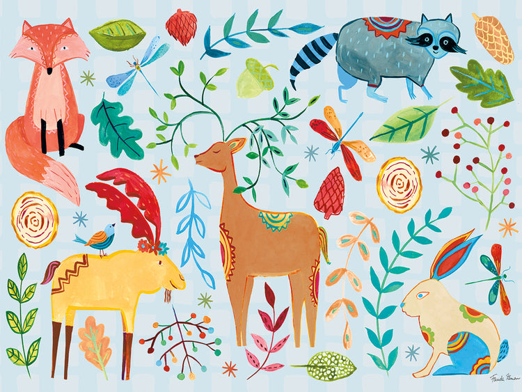 Lienzos Whimsical Woodland I Pastel