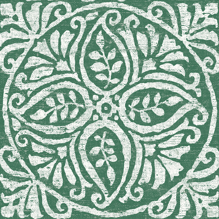 Arte de la lona del azulejo verde oscuro IV de Amadora