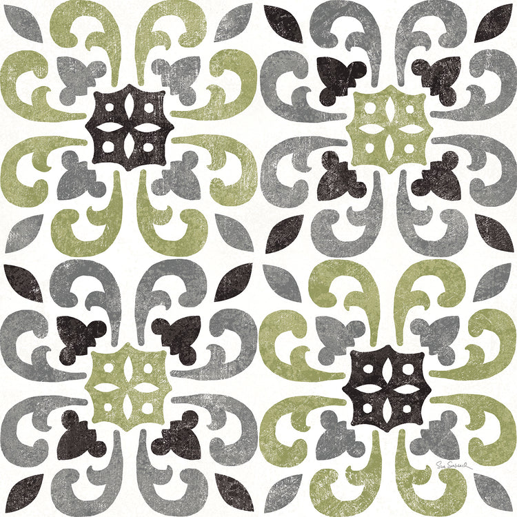 Classic Citrus Pattern IV Black